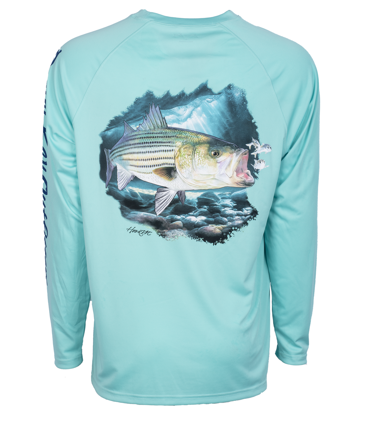 BIMINI BAY MENS HOOK M' PERFORMANCE L/S GRAPHIC TEE