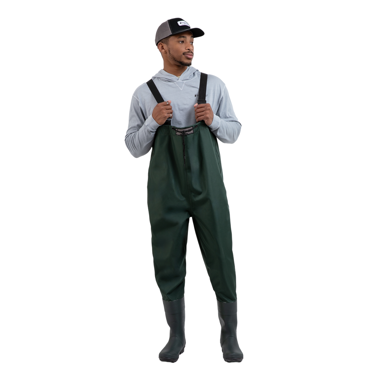 FROGG TOGGS MEN'S CASCADES V3 LUG SOLE CHEST WADER FOREST GREEN