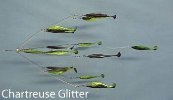 9'ERS LURES 4" NE 6-ARM SHAD RIG