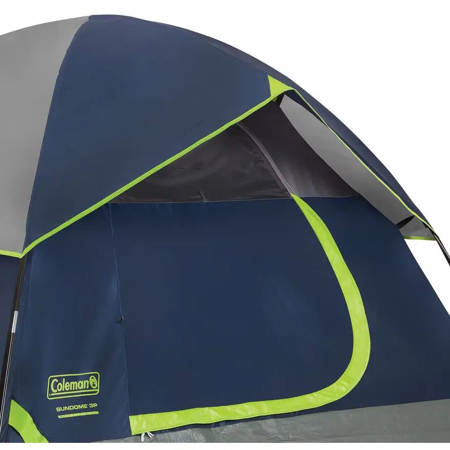 COLEMAN TENT 7X7 SUNDOME TENT 3 PERSON NAVY/GREY