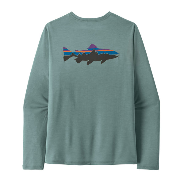 PATAGONIA MEN'S L/S CAPILENE COOL SUN SHIRT - FITZ ROY TROUT