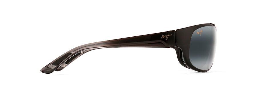 MAUI JIM GREY TWIN FALLS BLACK GLOSS FADE