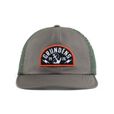GRUNDENS STOWAWAY PACKABLE TRUCKER, OLIVE