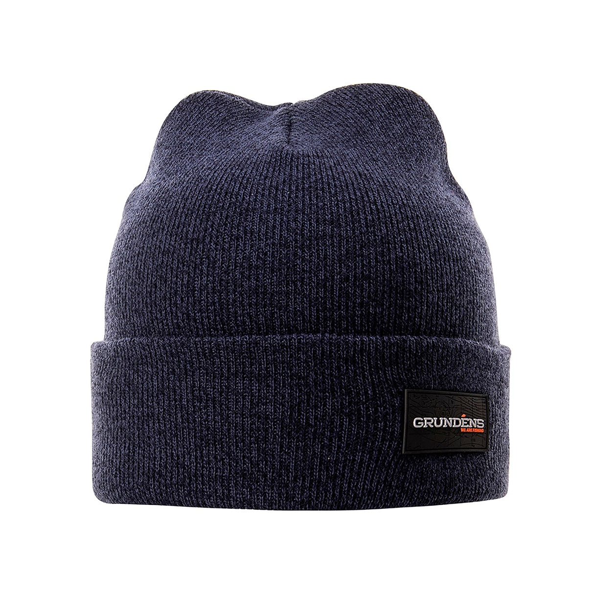 GRUNDENS WATCHHOUSE BEANIE LOGO HEATHER NAVY