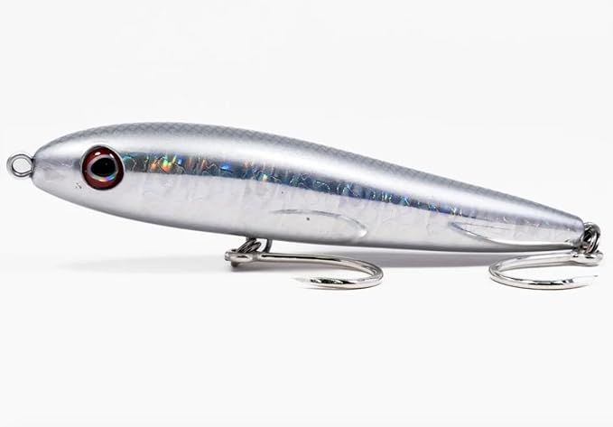 DARK MATTER FEEDER MINNOW 4 1/2" HOLO SILVER/GHOST BACK 3/4 OZ