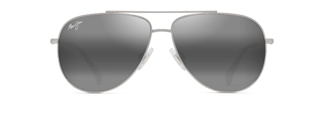 MAUI JIM BLUE HAWAII HAU OLI XS SHINY SILVER W/CRYSTAL