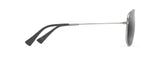 MAUI JIM BLUE HAWAII HAU OLI XS SHINY SILVER W/CRYSTAL