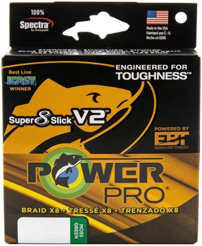 POWER PRO SUPER SLICK V2 MOSS GREEN 30 LB 300 YARDS
