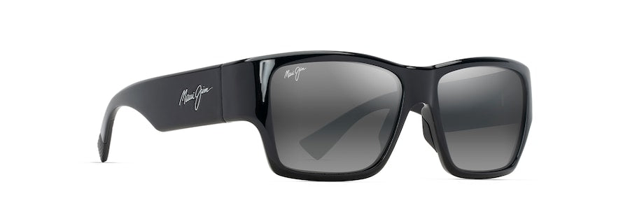 サングラス Maui Jim Maui Jim - KAOLU - grey kaolu shiny black MAUI JIM GREY KAOLU SHINY BLACK