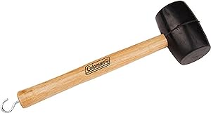 tent peg hammer Rubber Mallet with Tent Peg Remover