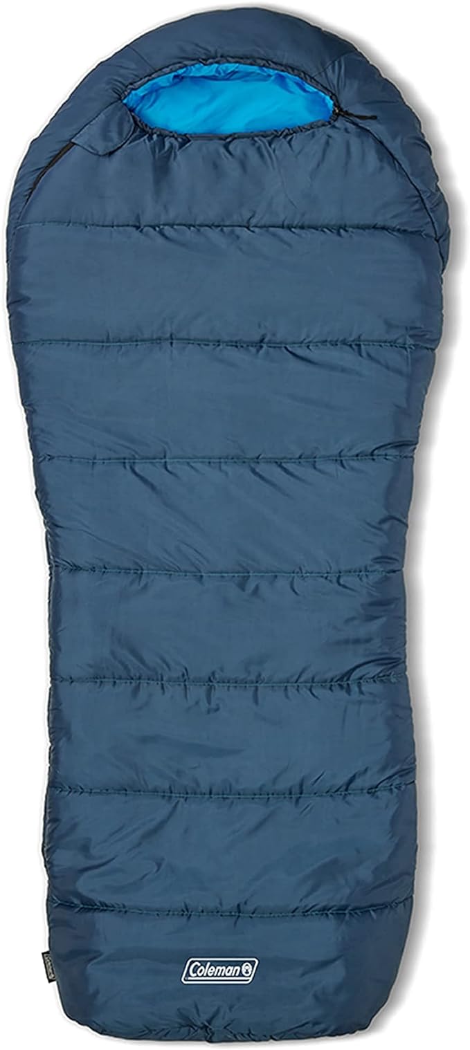 coleman sleeping bag with fishing poles Coleman Tidelands Mummy Sleeping Bag Blue / 30