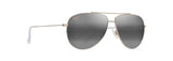 MAUI JIM GREY HAUOLI SHINY LIGHT GOLD W/CRYSTAL