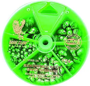 EAGLE CLAW EGG SINKER REMOVABLE SPLIT SHOT NON-LEAD