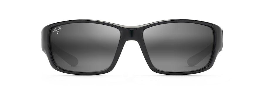 MAUI JIM GREY LOCAL KINE SHINY BLACK/GREY/MAROON