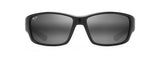 MAUI JIM GREY LOCAL KINE SHINY BLACK/GREY/MAROON