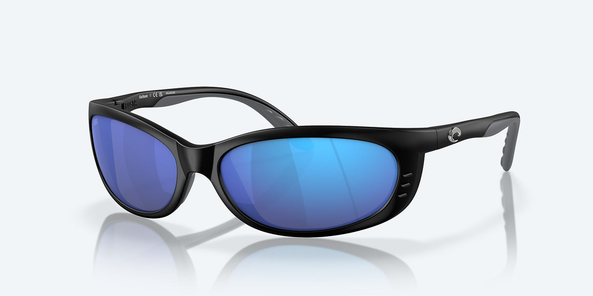 COSTA FATHOM Matte Black Blue Mirror 580G