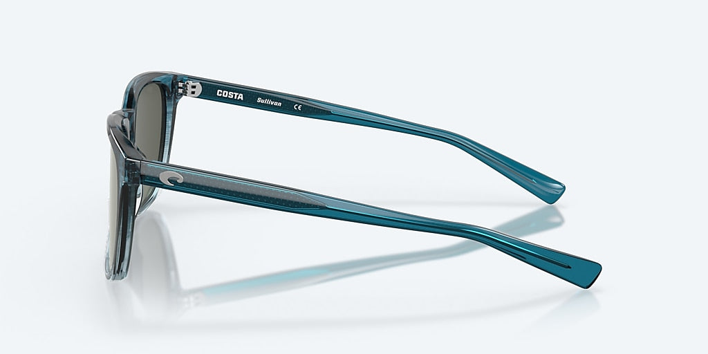 COSTA SULLIVAN Shiny Deep Teal Fade Gray Silver Mirror 580G