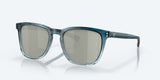COSTA SULLIVAN Shiny Deep Teal Fade Gray Silver Mirror 580G