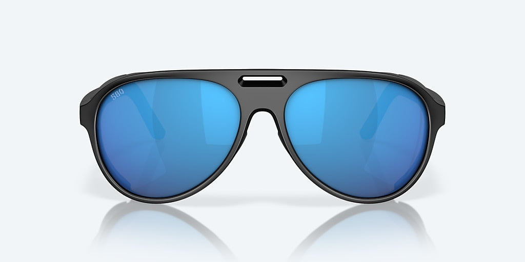 COSTA GRAND CATALINA Matte Black Blue Mirror 580G