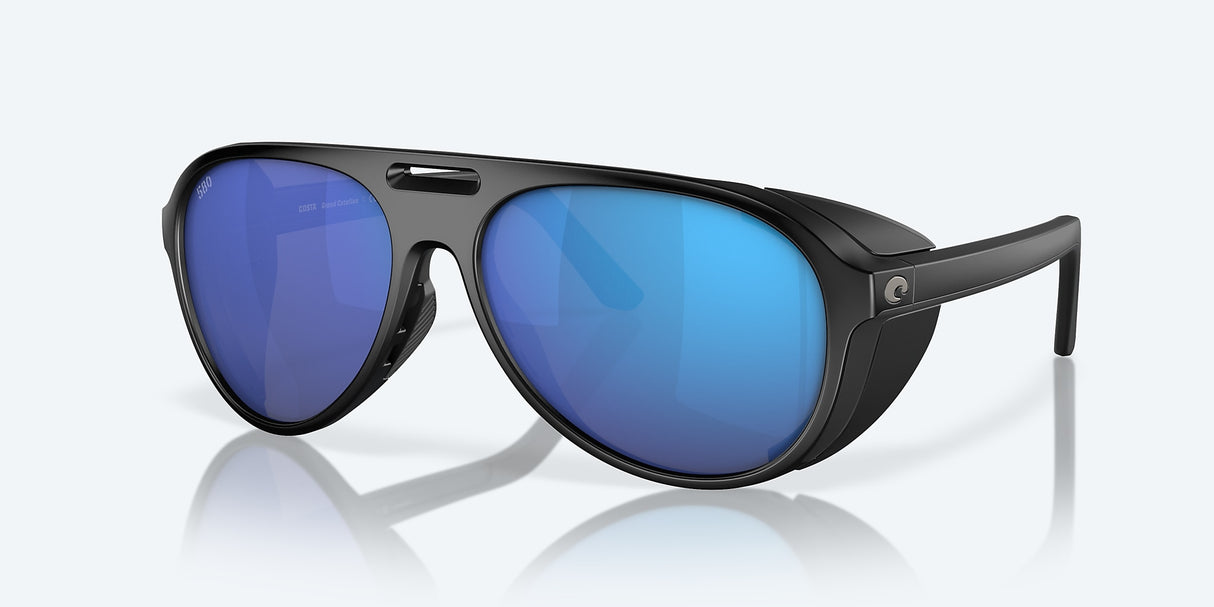 COSTA GRAND CATALINA Matte Black Blue Mirror 580G