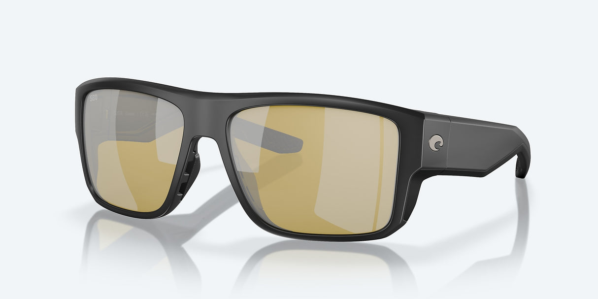 COSTA TAXMAN Matte Black Sunrise Silver Mirror 580G
