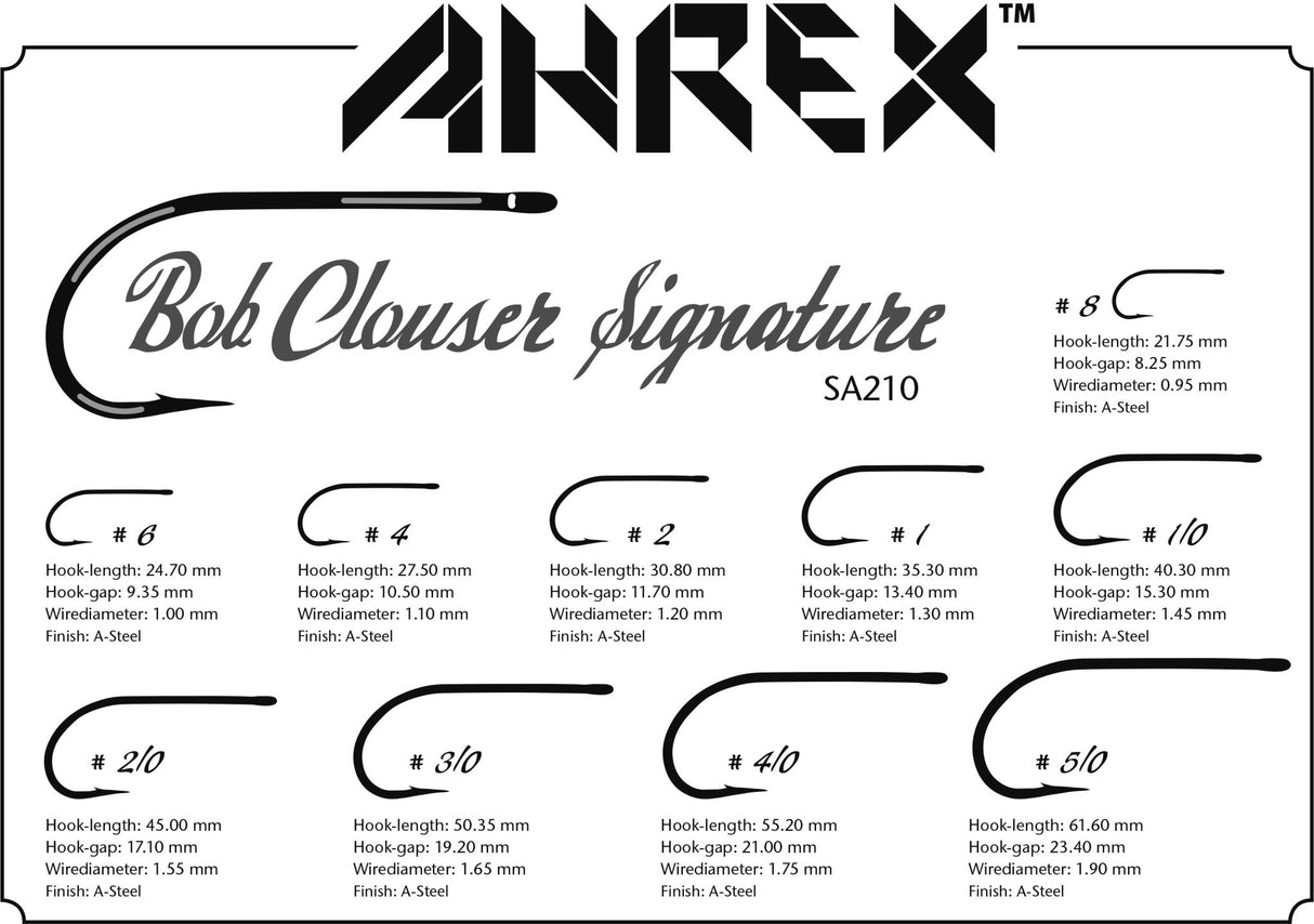 AHREX BOB CLOUSER SIGNATURE SA210 HOOK