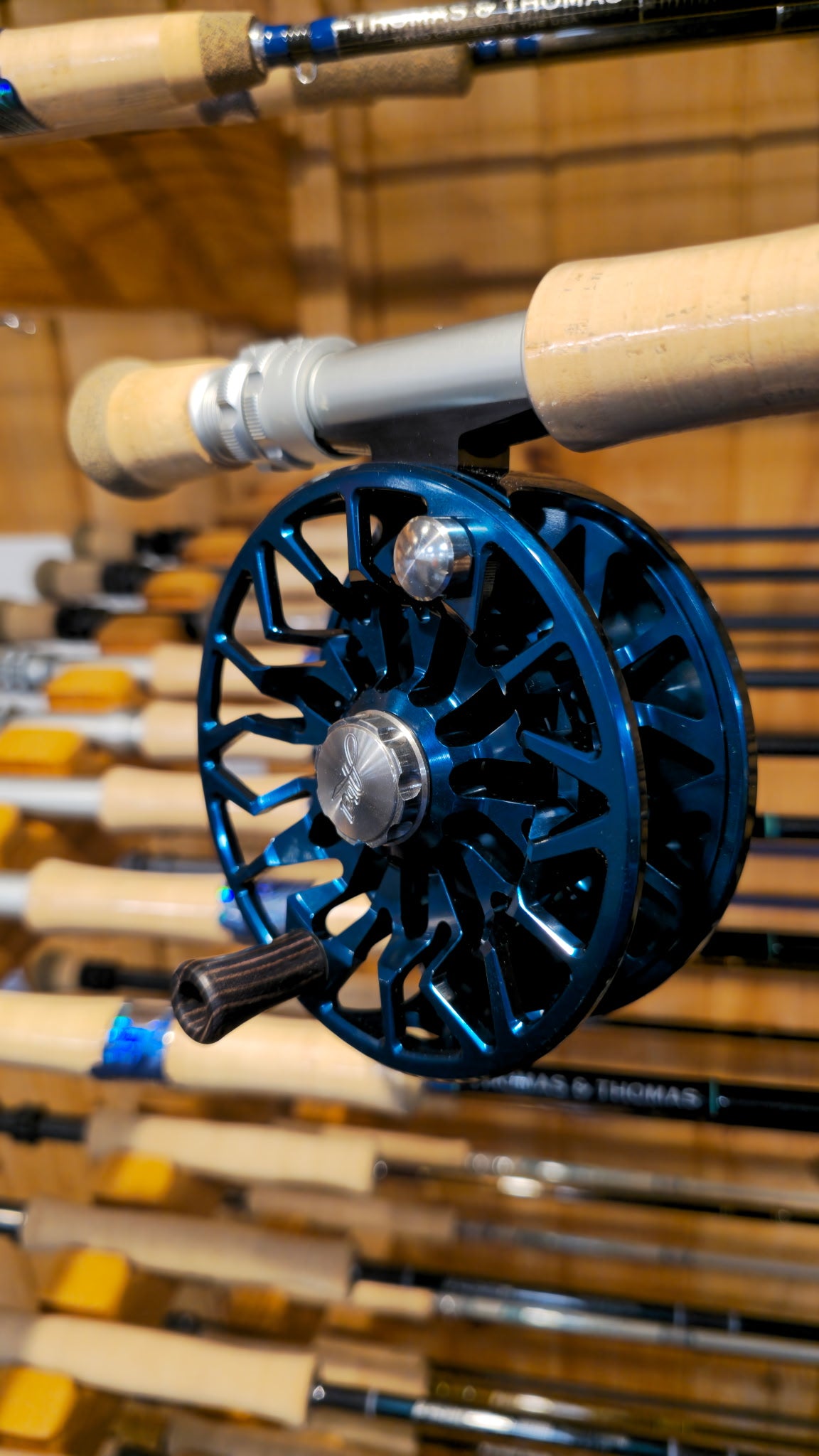 ABEL SDS 9/10 SOLID DEEP BLUE, SUNRISE BLITZ FLY REEL