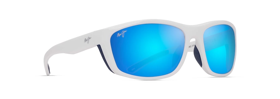 MAUI JIM BLUE HAWAII NUU LANDING WHITE W/NAVY ROOTBEER