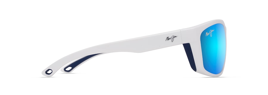 MAUI JIM BLUE HAWAII NUU LANDING WHITE W/NAVY ROOTBEER