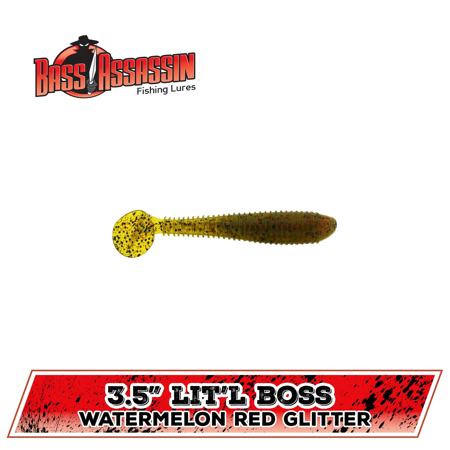 Bass Assassin BSA16562 Lit'l Boss Swimbait 3.5 inch 6 count Male Perch FW