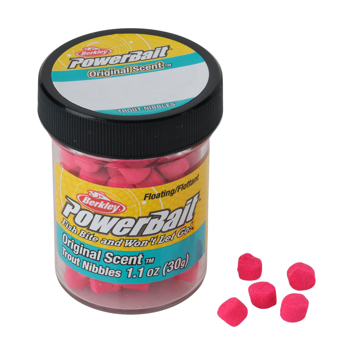 BERKLEY POWERBAIT TROUT NIBBLES FLUORESCENT RED