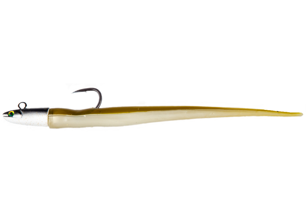 BILL HURLEY 3X 3/4 OZ JIG HEAD OLIVE/WHITE