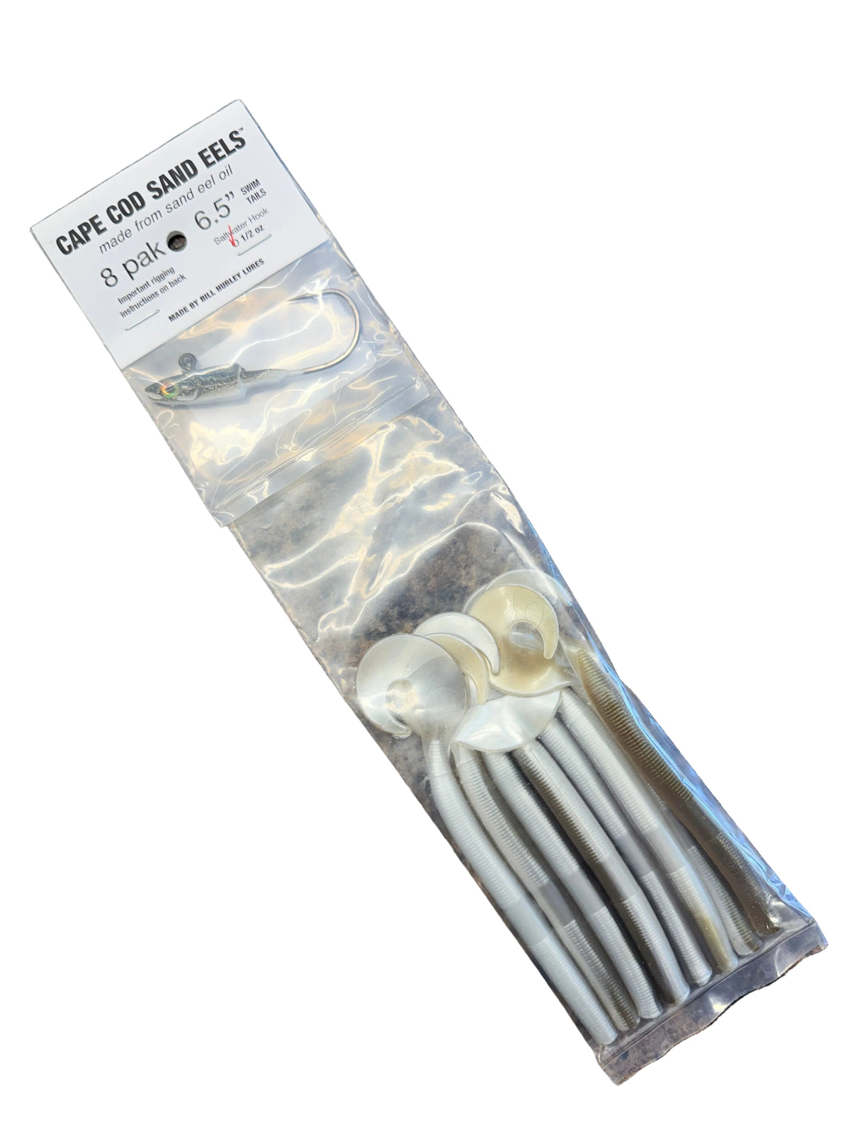 BILL HURLEY 6.5" Swimming Sandeel Olive/White 1/2oz