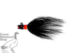 HOT LIPS BUCKTAIL 3/8 OZ BLK