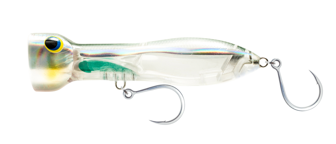 NOMAD CHUG NORRIS POPPER 120 4.75" 1.5 OZ HOLO GHOST SHAD