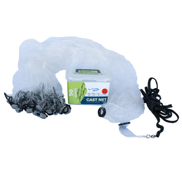 PROMAR 6 FT CLEAR MONO CAST NET 3/8" MESH x 75 LB ACTUAL LEAD