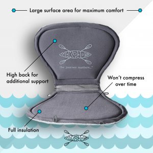 CASCADE CREEK GEL FILLED PADDLE SADDLE WITH HIGH BACK
