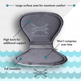 CASCADE CREEK GEL FILLED PADDLE SADDLE WITH HIGH BACK