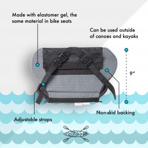 CASCADE CREEK GEL FILLED PADDLE SADDLE WITH LOW BACK