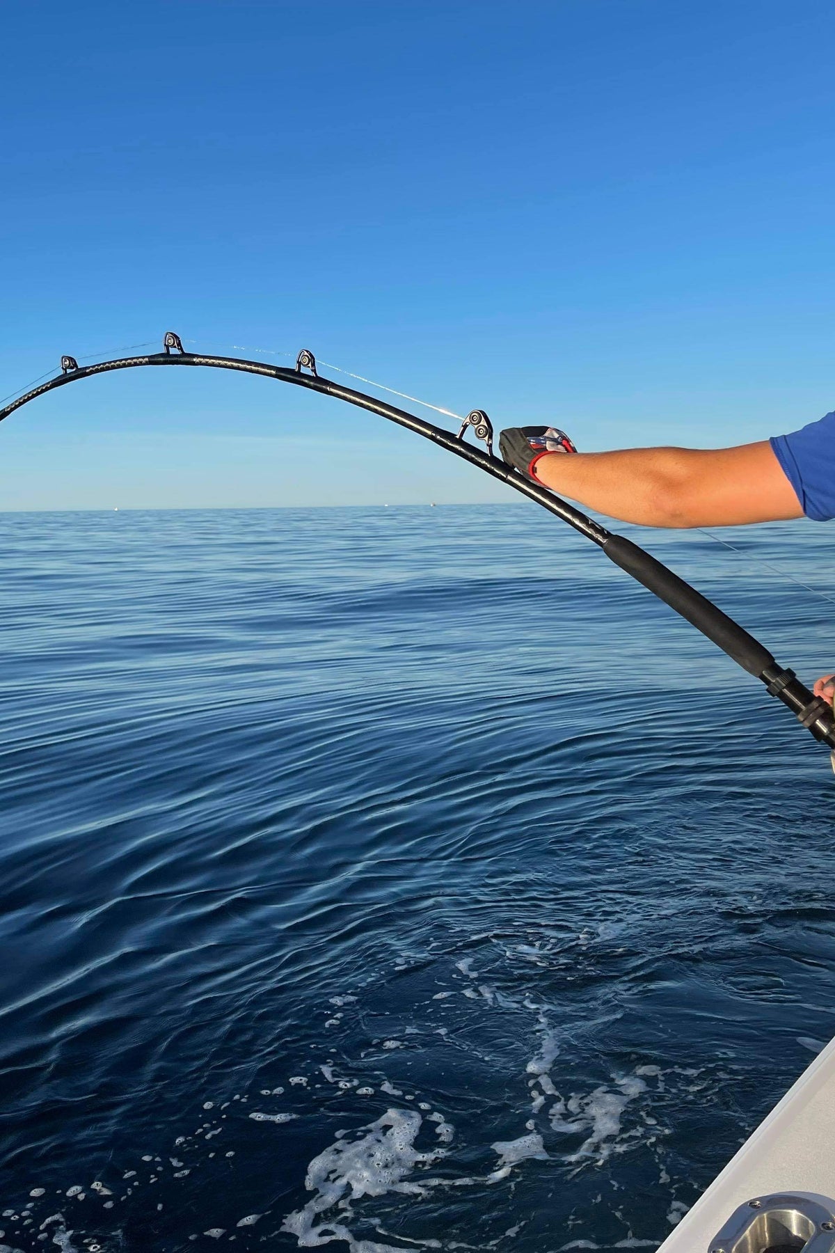 Zack's Team Goose XL Tuna Rod, No 6 Silver Guides