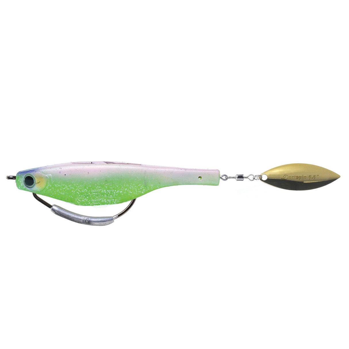 HYPERLASTICS DARTSPIN PRO WEEDLESS 5.5" ELECTRIC CHICKEN GOLD 1 PACK