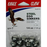 EAGLE CLAW EGG SINKER 1/4 OZ QTY 7