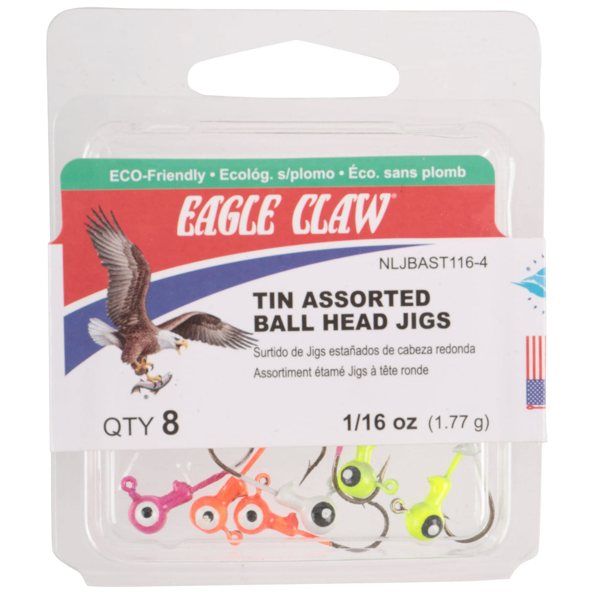 EAGLE CLAW TIN BALL HEAD JIG ASSORTMENT