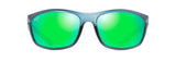 MAUI JIM MAUI JIM NUU LANDING MATTE TEAL W/AQUA RUBBER