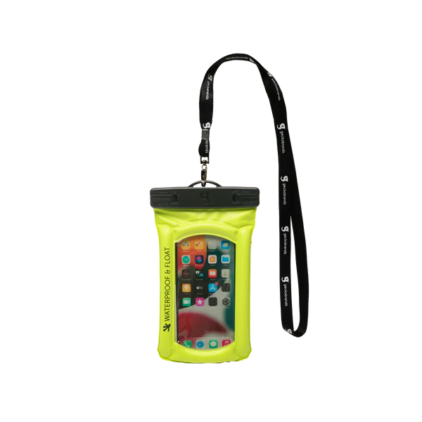 GECKOBRANDS FLOAT PHONE DRY BAG NEON GREEN