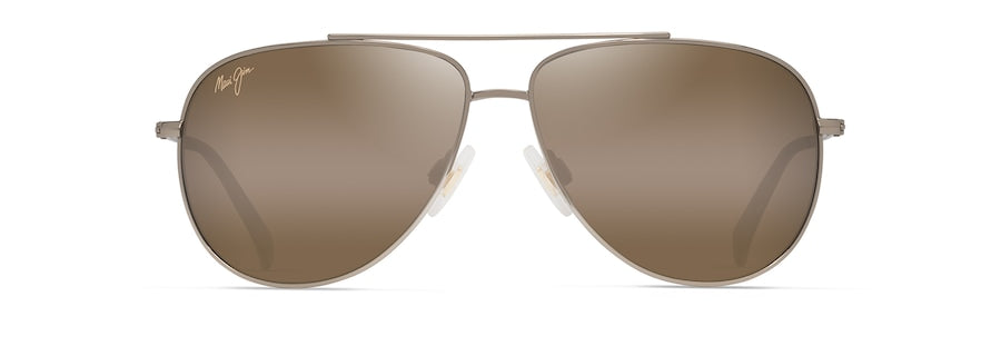 MAUI JIM HCL BRONZE HAUOLI XS SHINY LIGHT GOLD W/BROWN GRAD