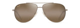 MAUI JIM HCL BRONZE HAUOLI XS SHINY LIGHT GOLD W/BROWN GRAD