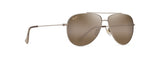 MAUI JIM HCL BRONZE HAUOLI XS SHINY LIGHT GOLD W/BROWN GRAD