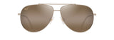 MAUI JIM HCL HAUOLI SHINY LT GOLD W/ORANGE & YELLOW