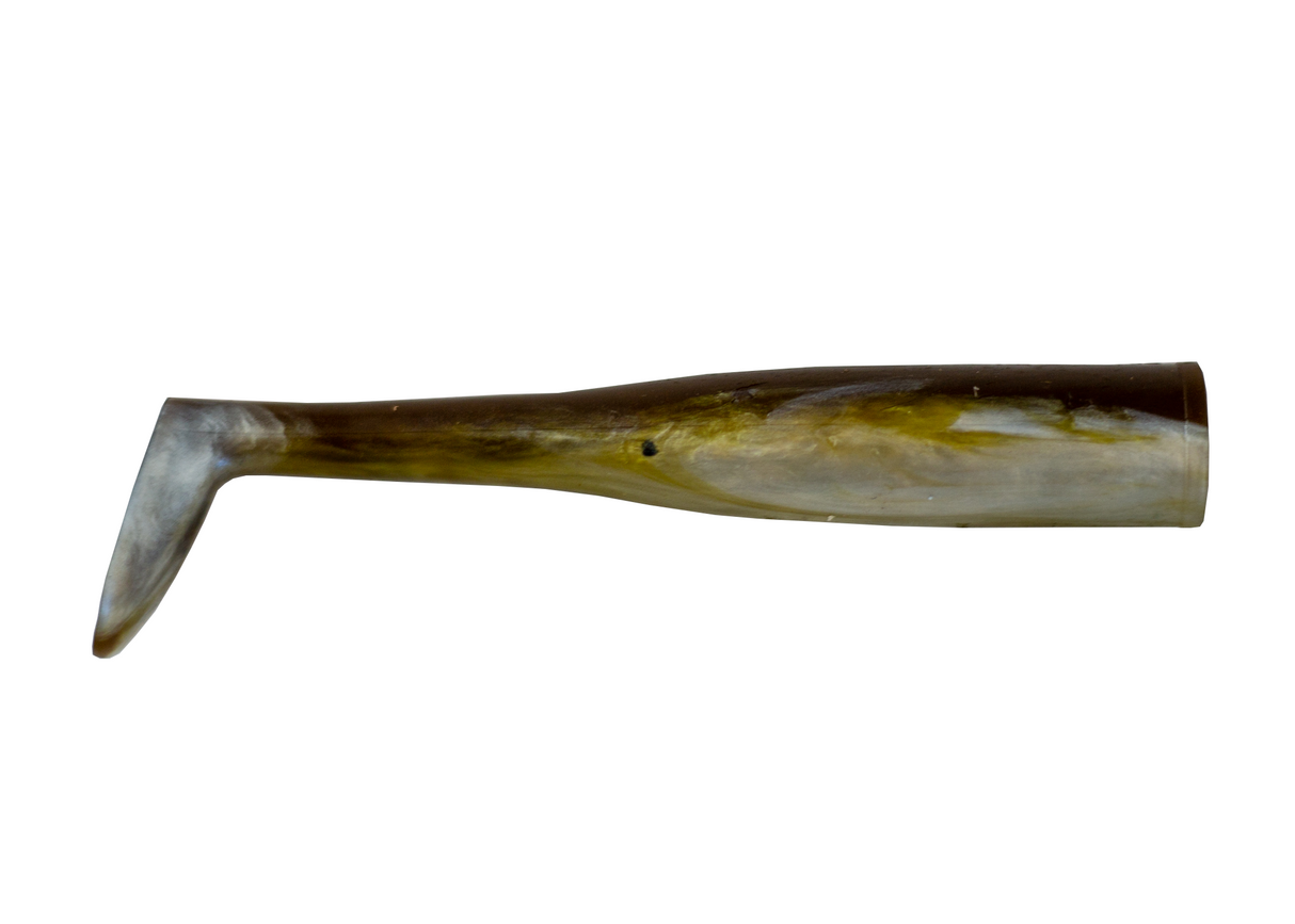 BILL HURLEY 6" SWIM BAIT PADDLE REPLACEMENT TAILS  OLIVE 3 PK